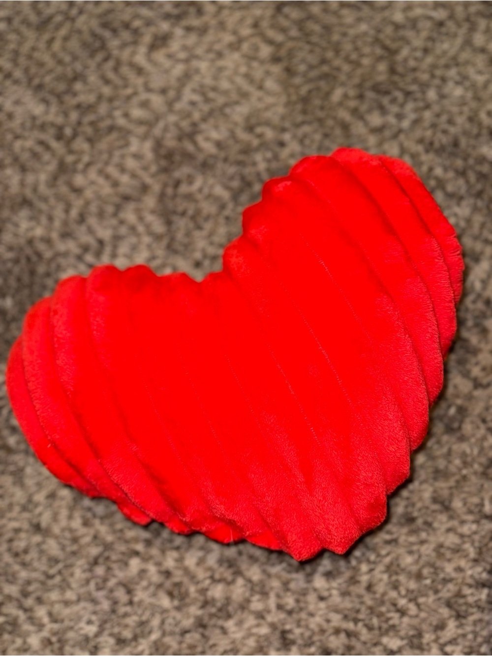 Red Heart Plush Decorative Pillow
